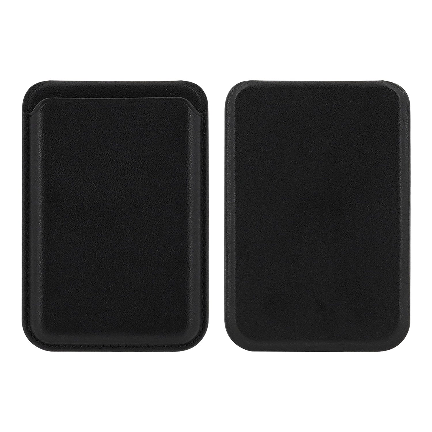 Black magnetic card wallet