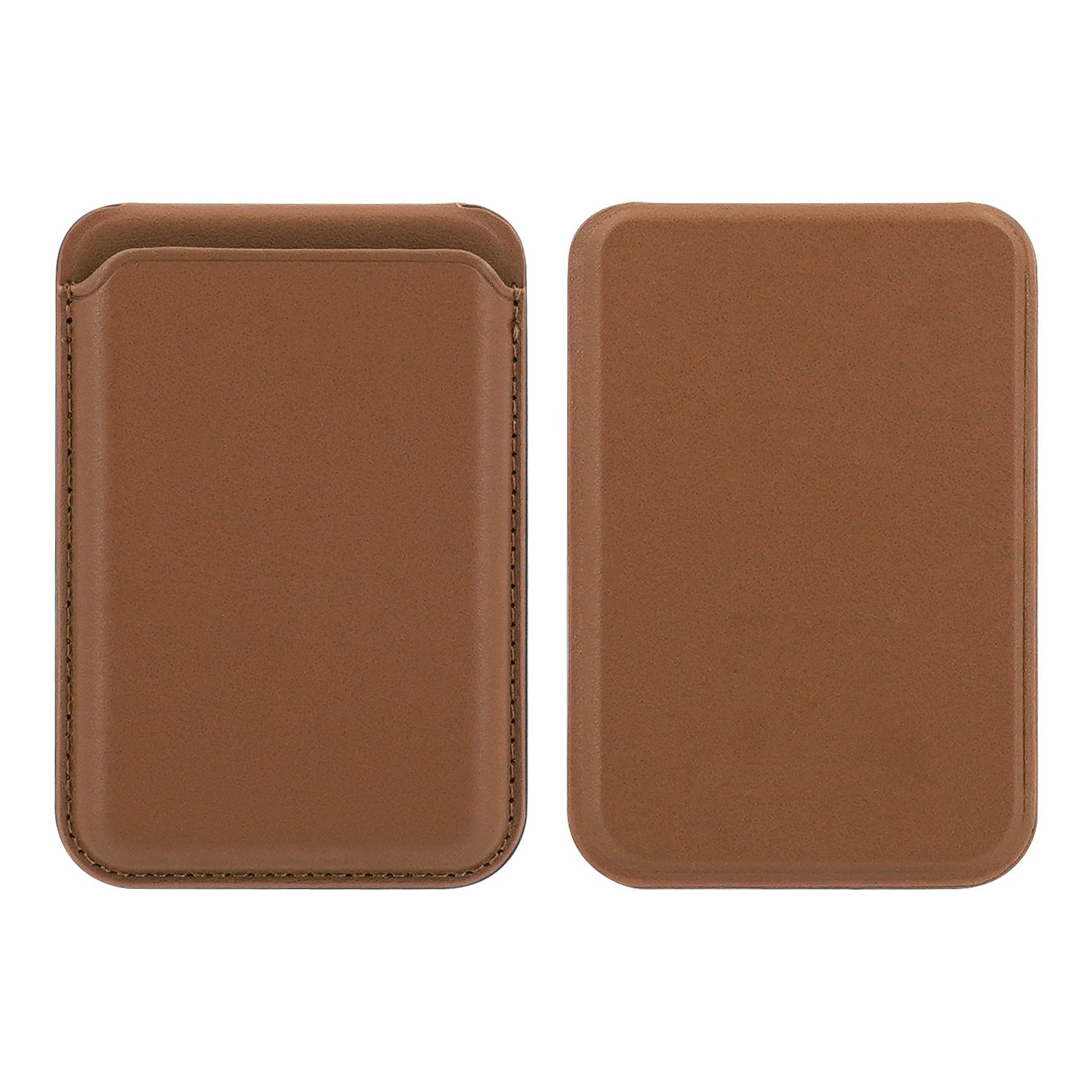 Brown magnetic card wallet for Sielux SL2 engraving
