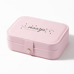Leather jewelry box featuring Sielux SL2 laser-engraved decorative patterns