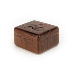 Wooden jewelry box with precision laser engraving by Sielux SL2
