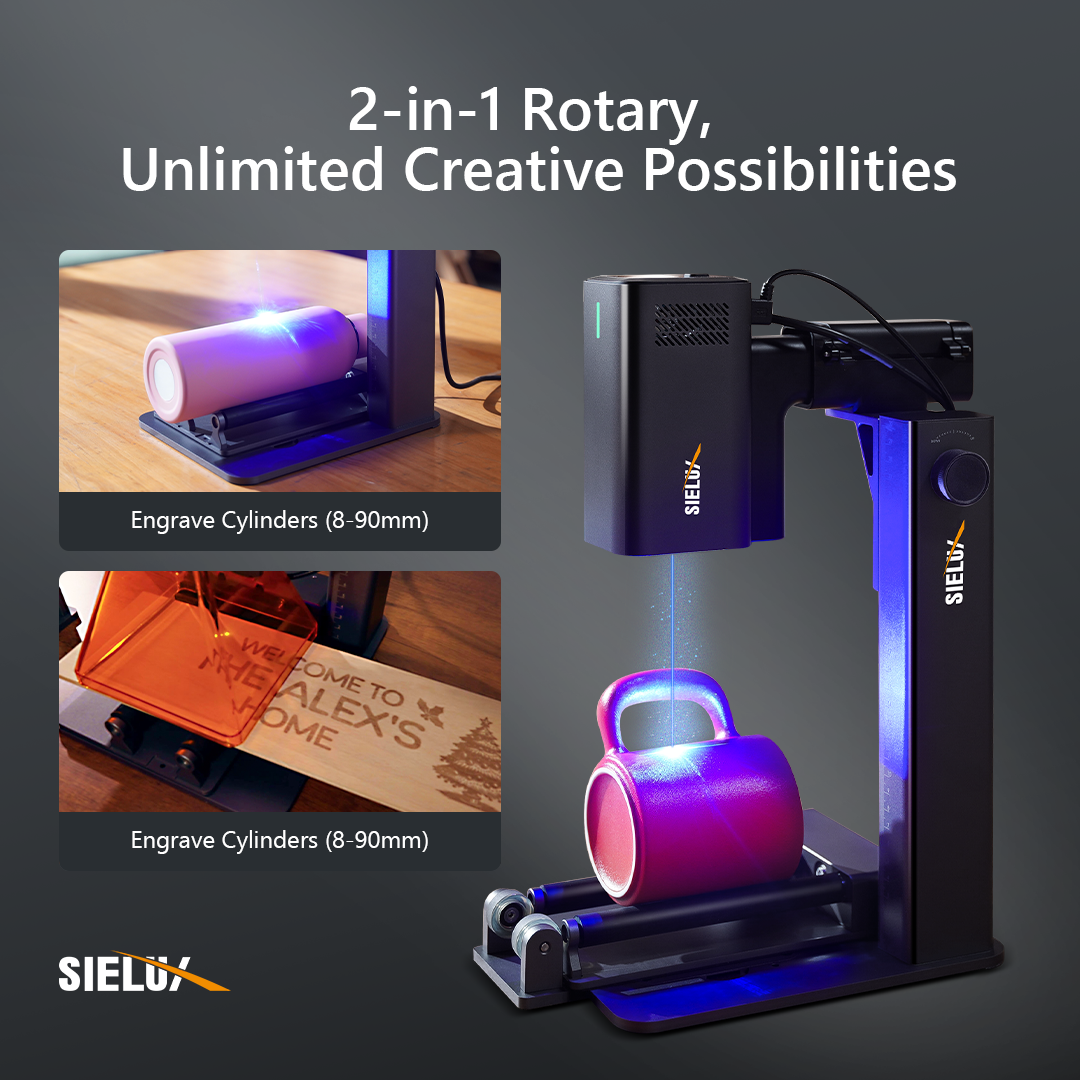 sielux sl2 2-in-1 Rotary laser engraver
